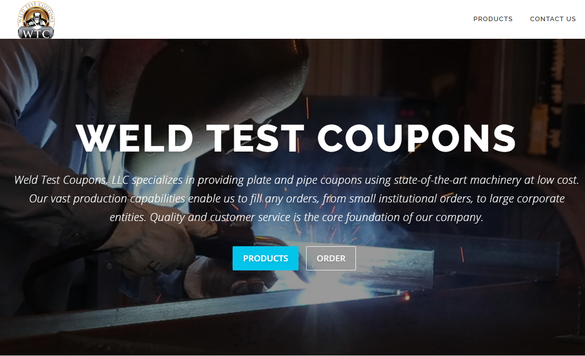 Weld Test Coupons Website
